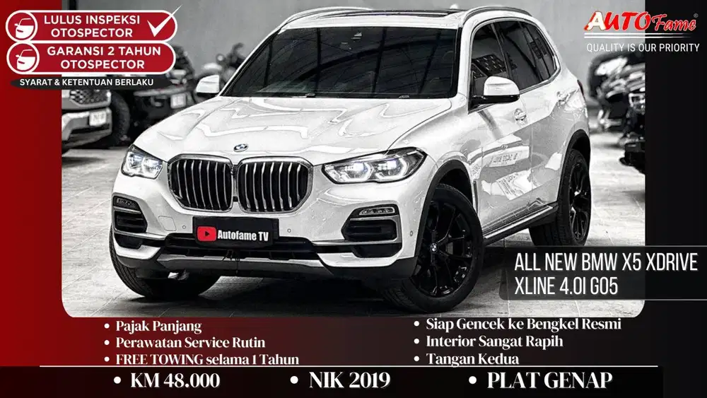 BMW X5 xDrive xLine 4.0i G05 NIK 2019