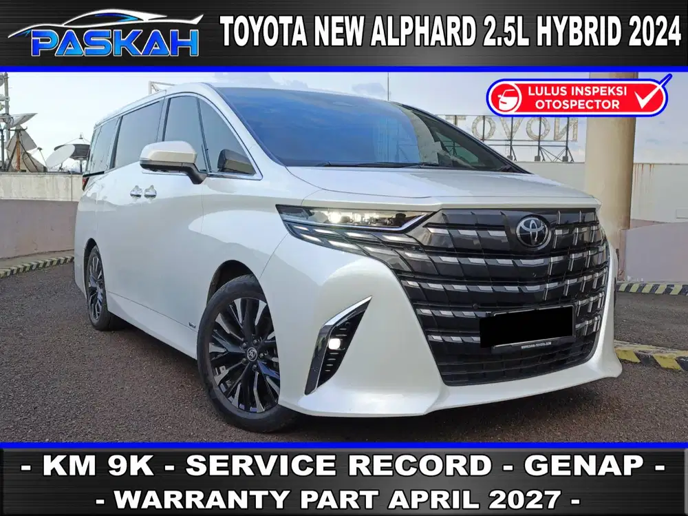 Km=9rb BUNGA=4% B 168 IMW Tax=APRIL Genap Toyota ALPHARD HYBRID 2024