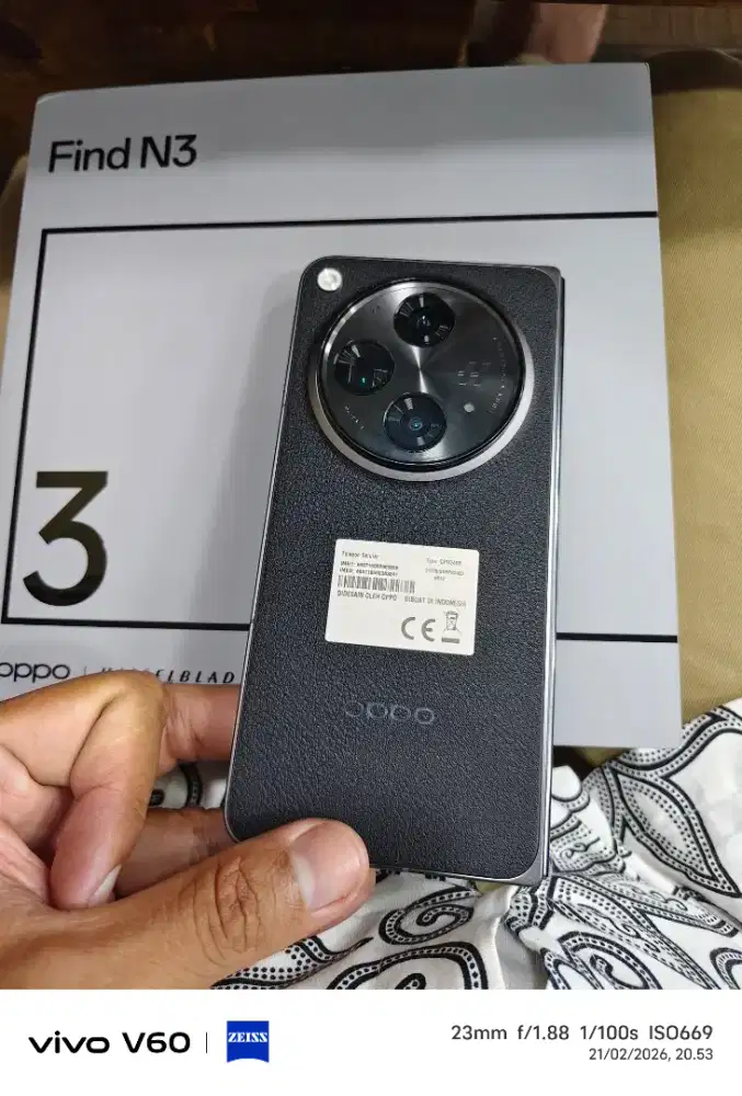 Oppo N Fold 3 16/512Gb 5G resmi lngkp ori mlus 95% sisa pemakean bs TT
