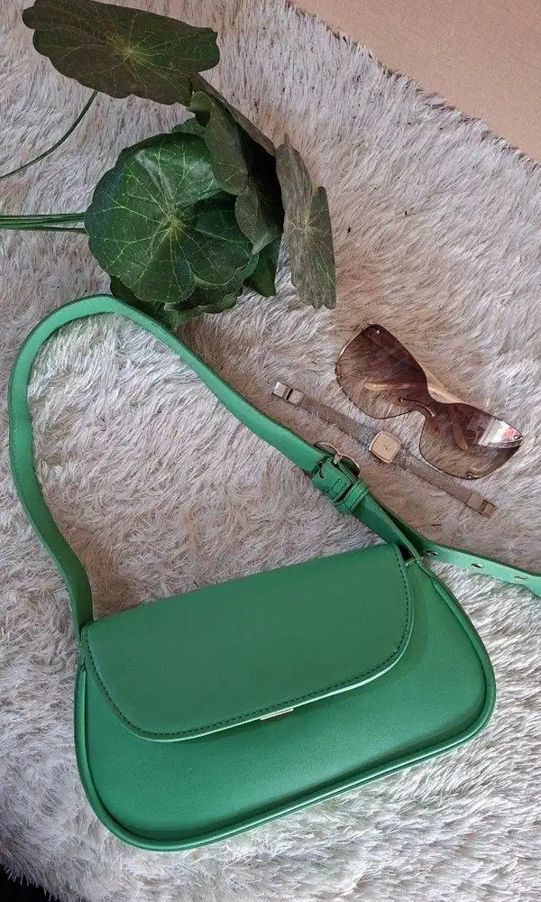Saddle Bag - Sage Green C.K Elongated (Pre owned)