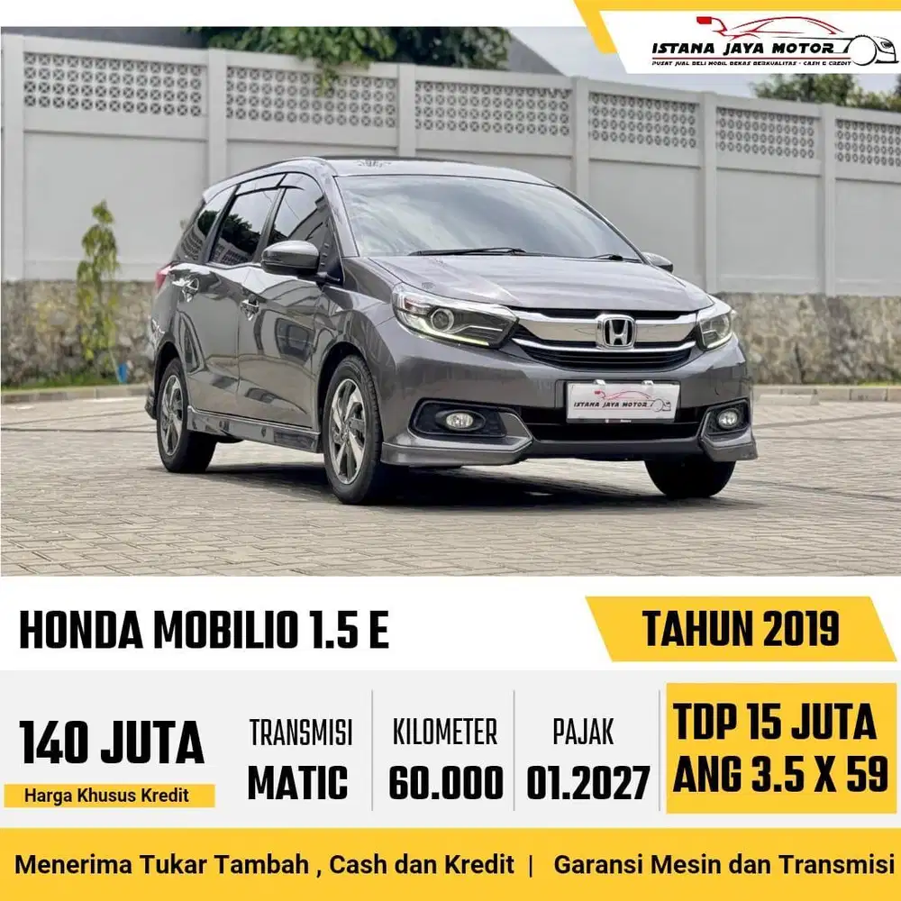 KM 60RB Honda Mobilio 1.5 E AT NIK 2019 Abu
