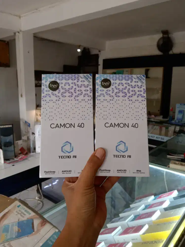 [ Fast respon WA ] Tecno Camon 40 8+8/256 Garansi resmi 1thn