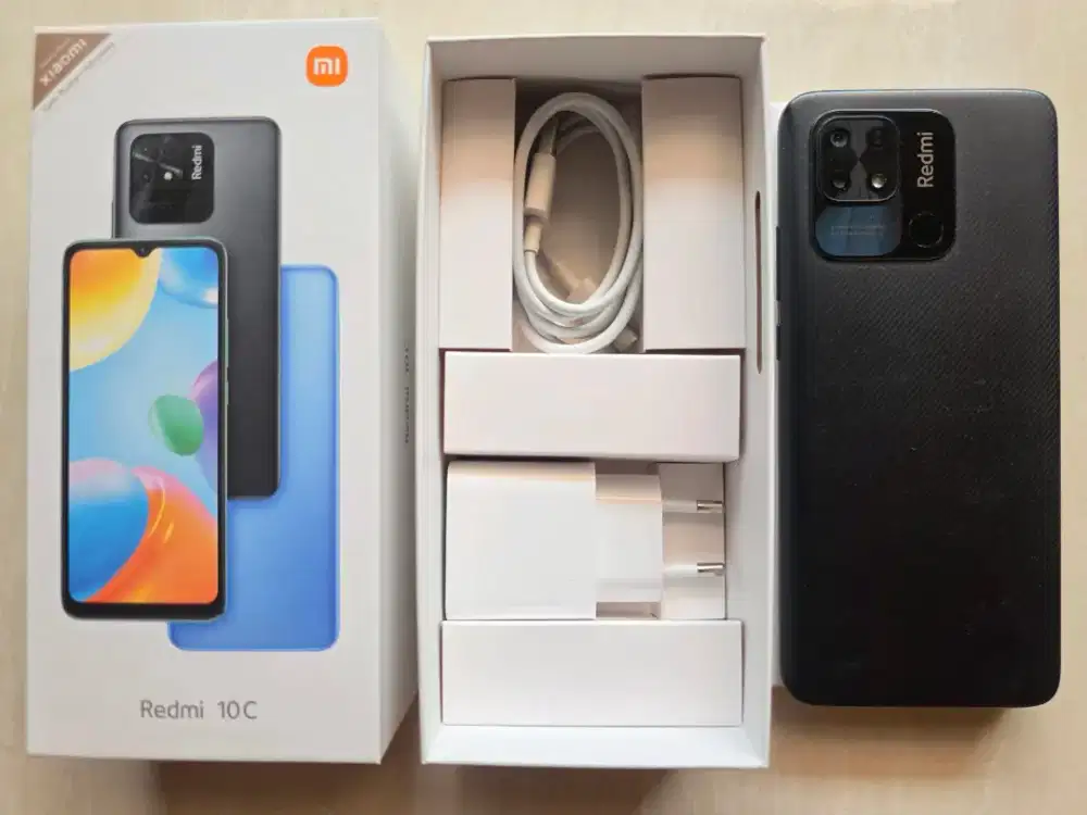 Redmi 10C, 4GB/128GB, Kondisi Fullset, Segel, Mulus