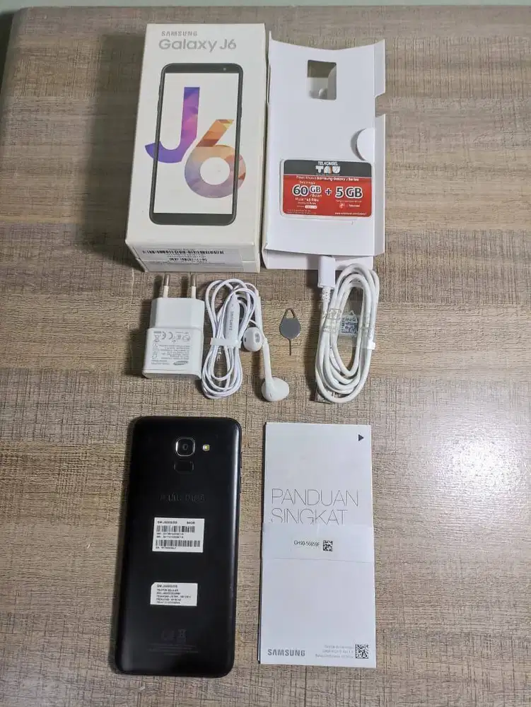 HP SAMSUNG Galaxy J6 RAM 4 GB Memory 64 GB Black -Fullset [Preloved]