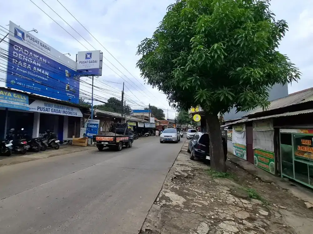 DIJUAL TANAH DAN BANGUNAN DI JALAN RAYA CIANGSANA CIBUBUR BOGOR