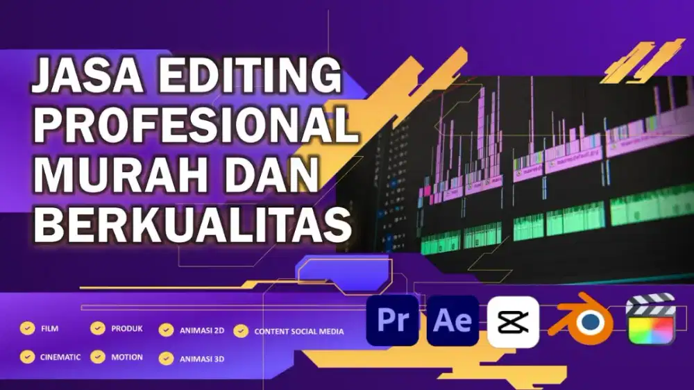 JASA EDITING VIDEO DAN FOTO DENGAN BANYAK TIPE TERMURAH!!