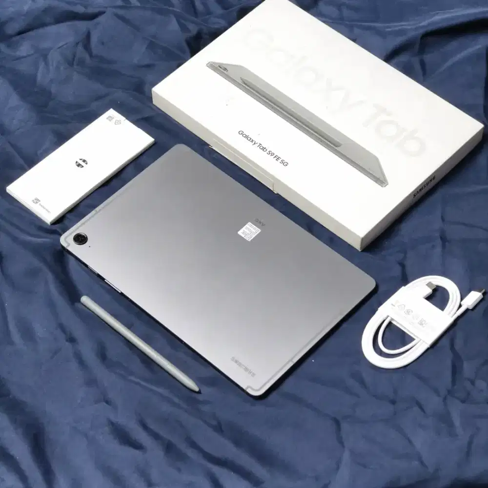 Samsung Tab S9 FE 5G 6/128GB Mulus Resmi Like New Original