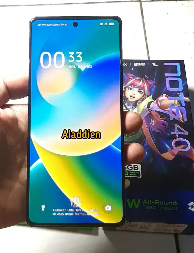 Mulus Ceplus Infinix Note 40 8/256Gb Lengkap Ori