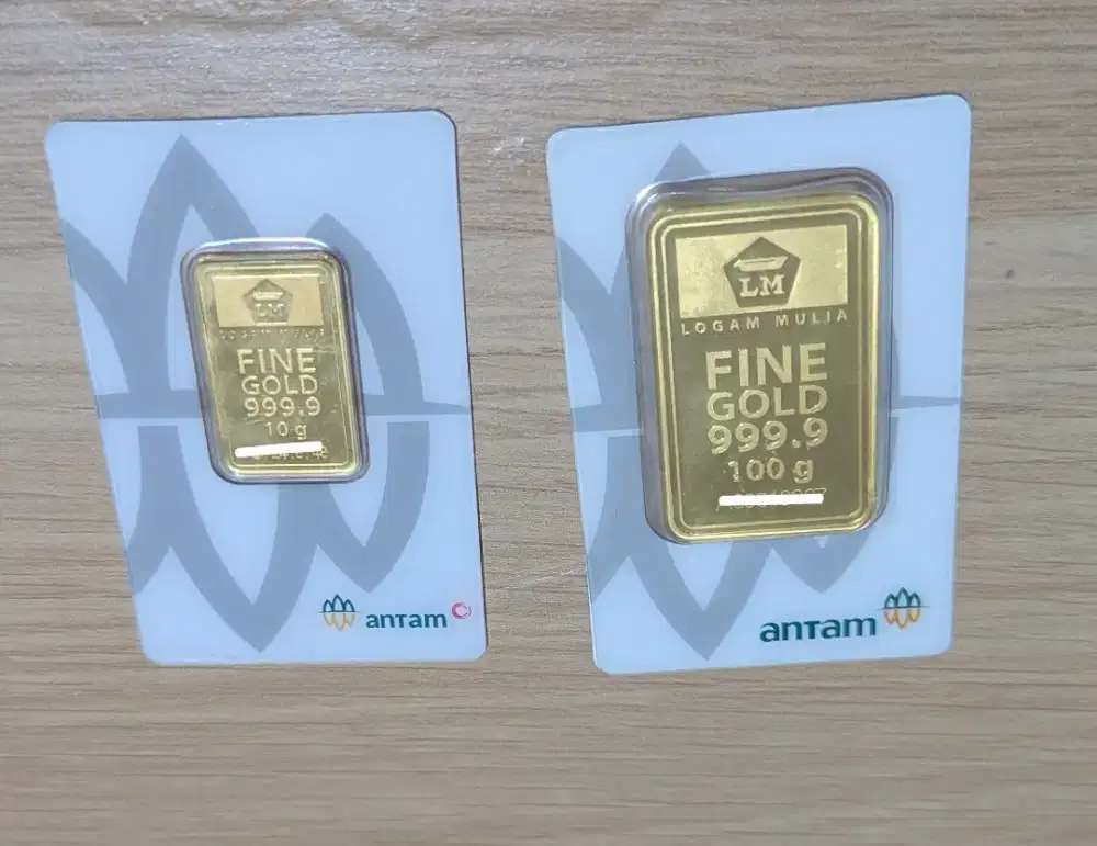 Antam 100 dan 10 gram