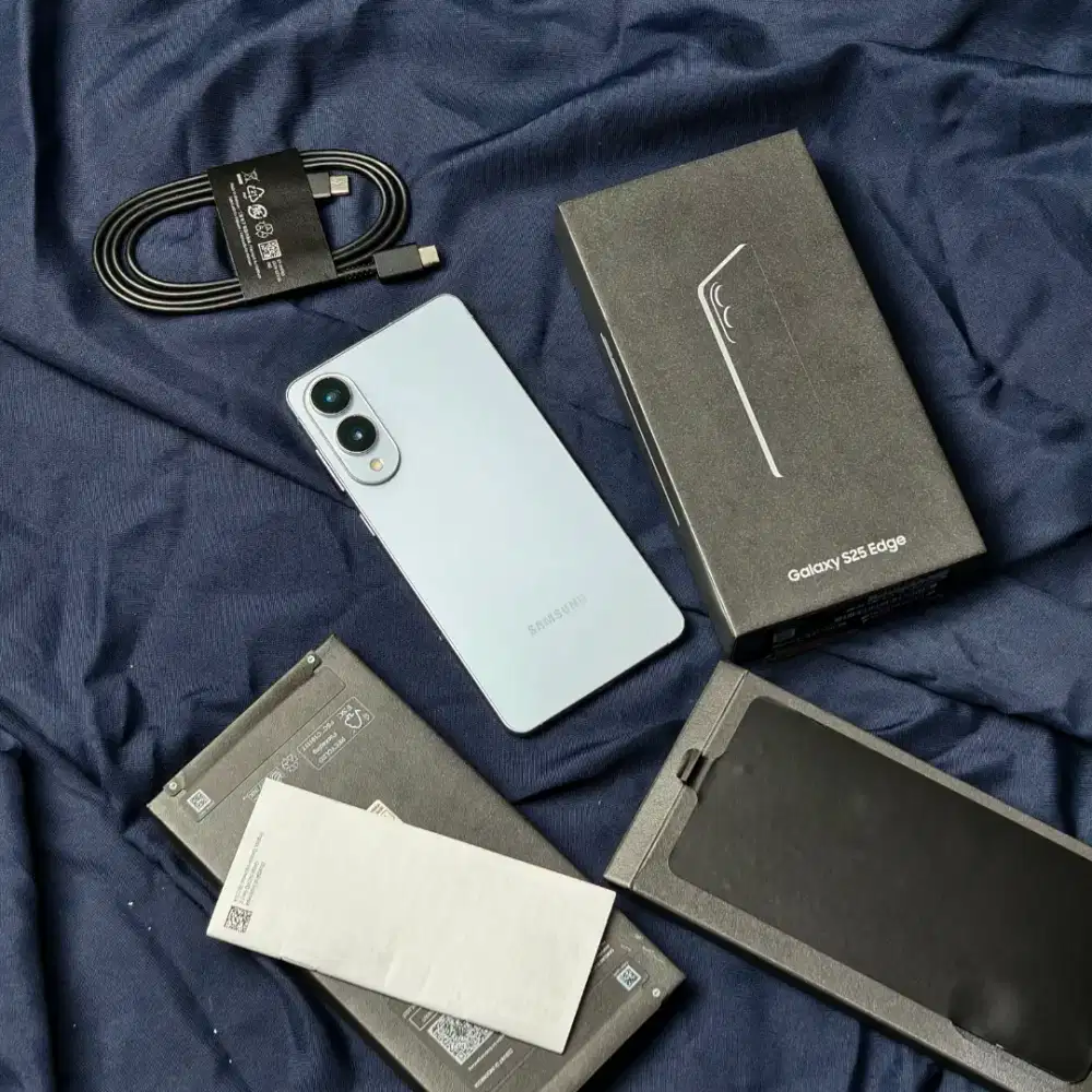 Samsung S25 edge 12/256 second lengkap mulus