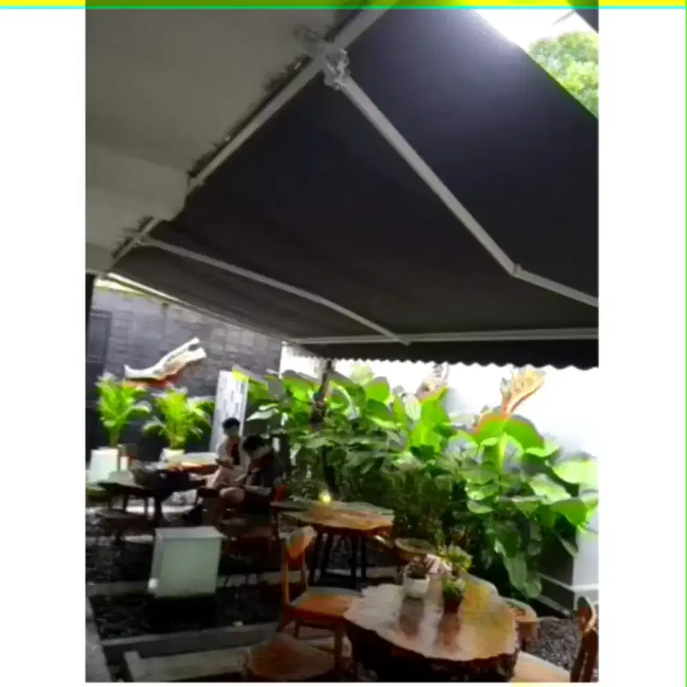 Canopy  awning gulung otomatis manus / kanopi kain / kanopi lipat