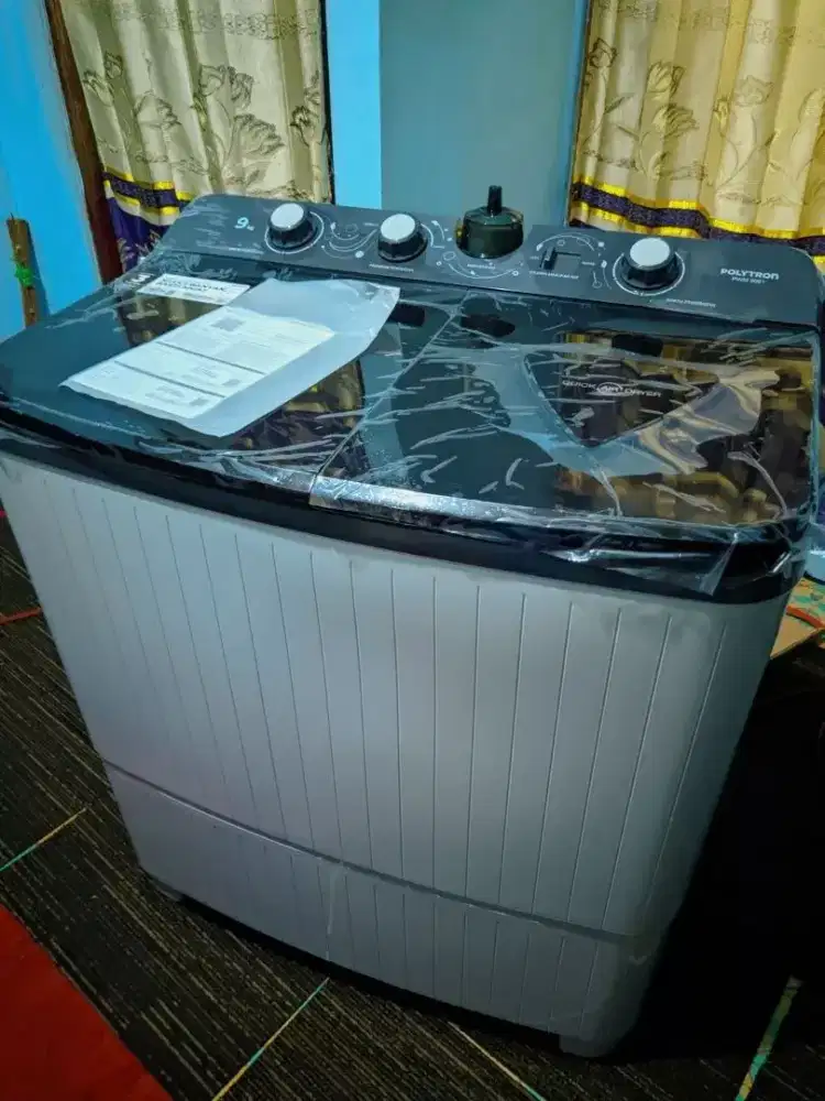 Mesin cuci 2 tabung merk Polytron Primadona Giant Series hijab 9Kg