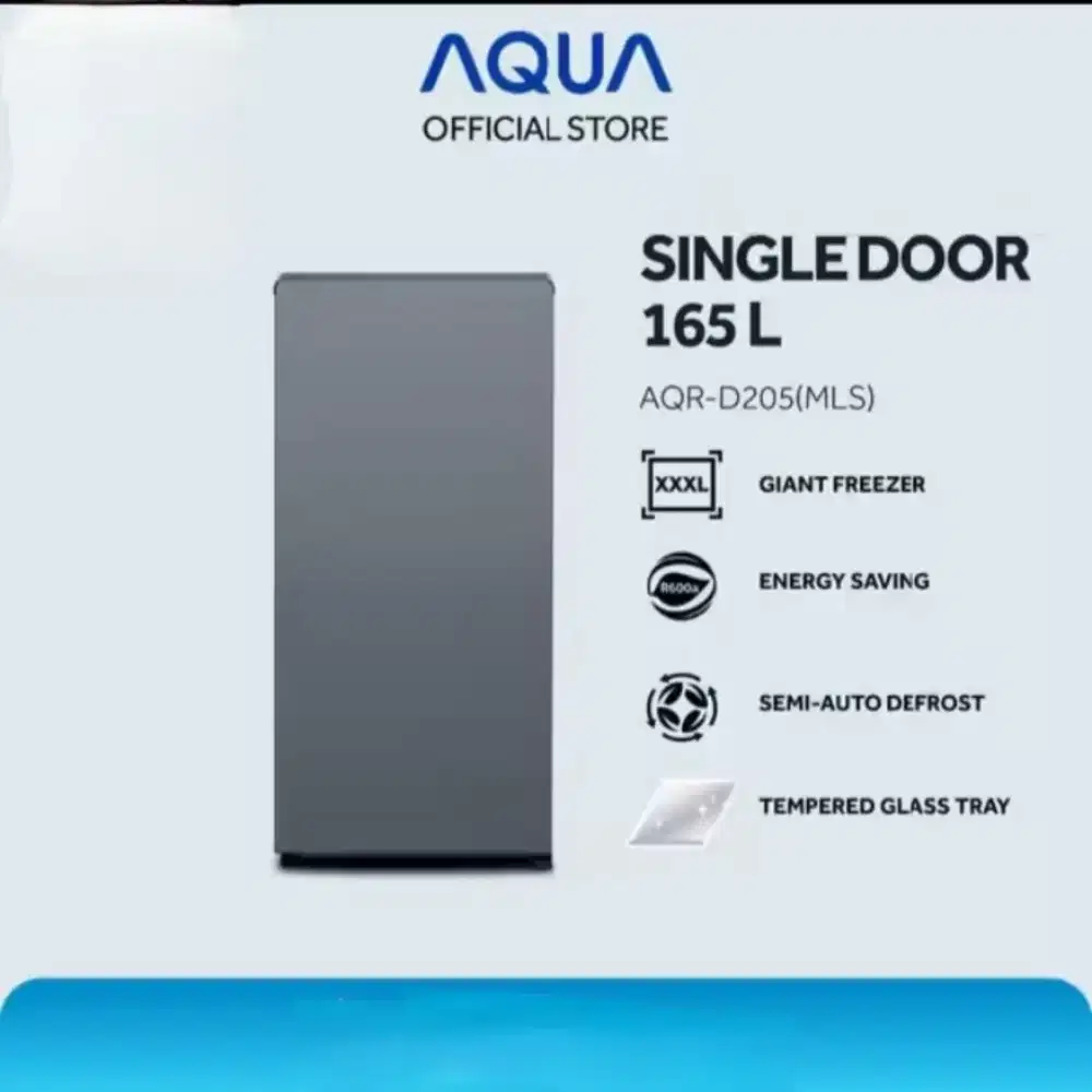 KULKAS 1 PINTU AQUA AQR-D205