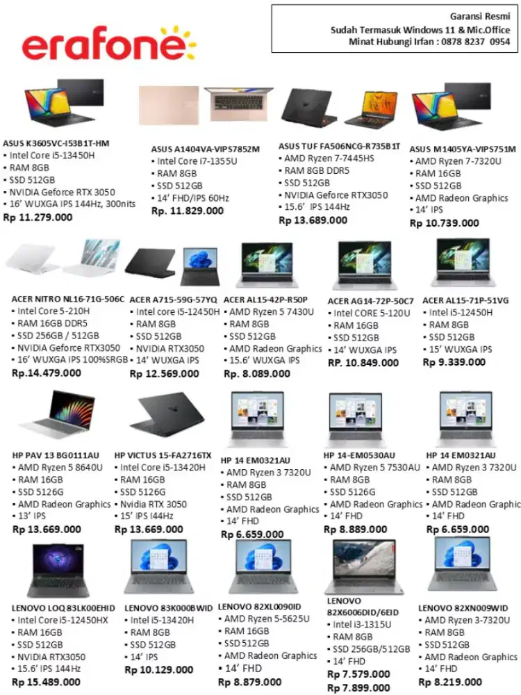 Promo cicilan laptop