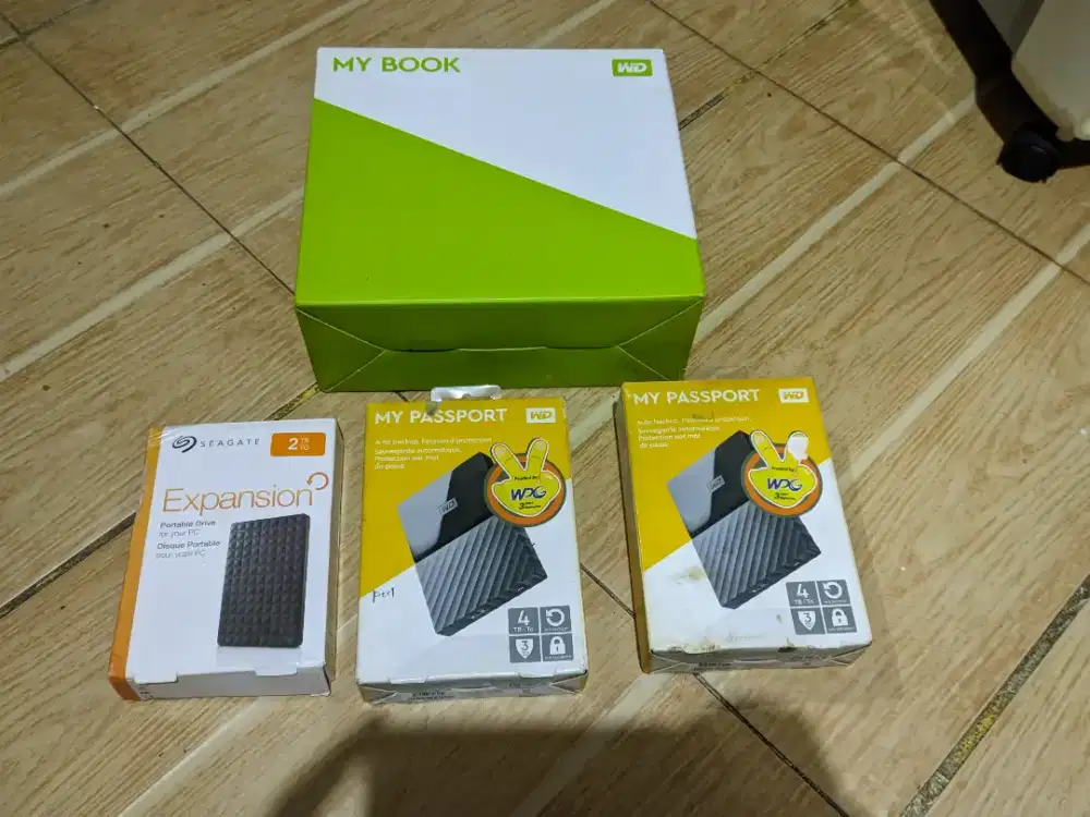 4TB 3TB 2TB HARDISK HDD EXTERNAL WD SEAGATE TOSHIBA (100/100 LIKE NEW)