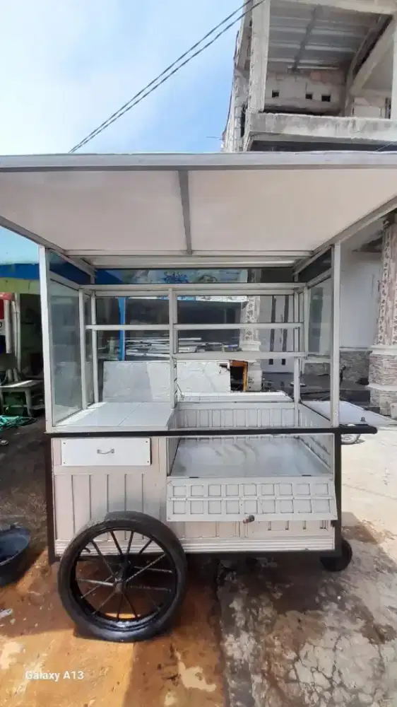 Grobak full aluminium kondisi baru