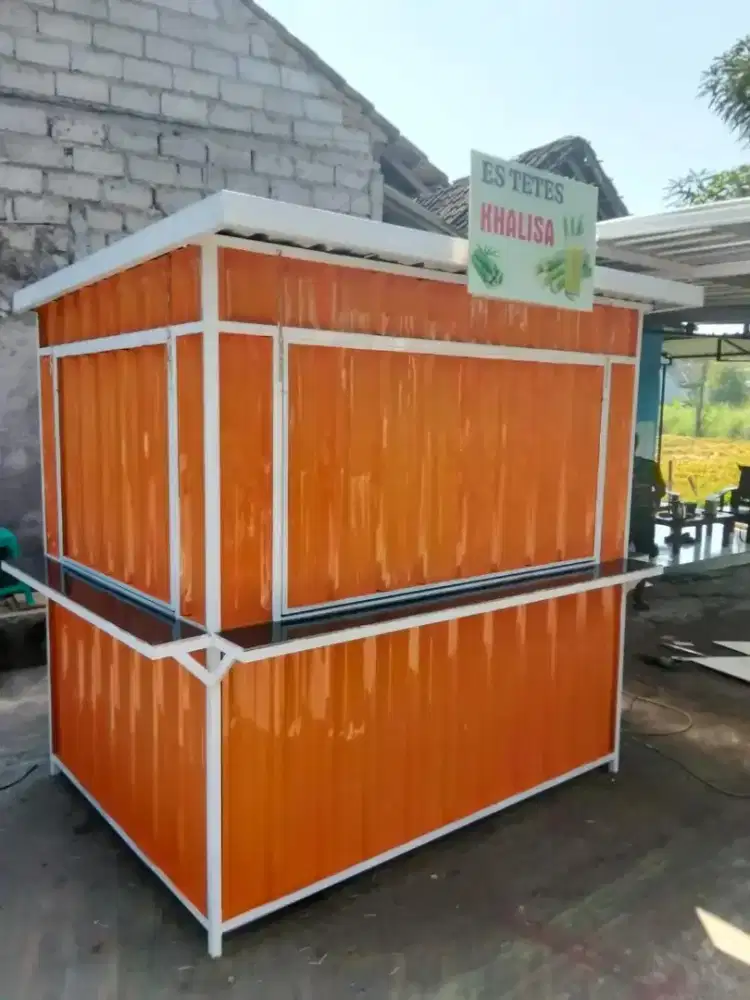 Booth Es teh kondisi baru