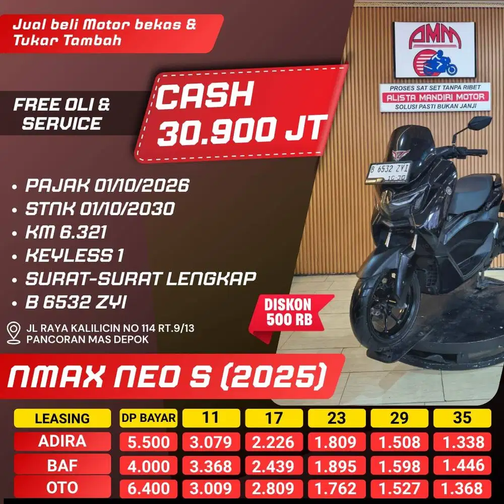 ALL NEW N MAX NEO S 2025 PAJAK HIDUP KM LOW KREDIVO INDODANA ALISTA