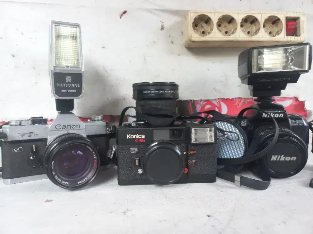 Jual Cepat Kamera Canon FTb, Konica C35, Nikon F-6001, Lensa Canon