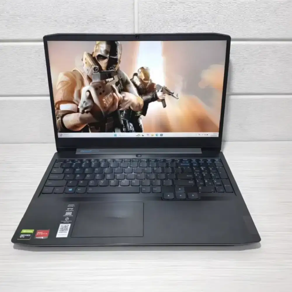 Ideapad Gaming Ryzen 7 4800H 16GB GTX1650Ti SSD512 Siap Gaming Berat