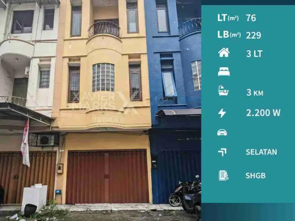 Dijual / Disewakan Ruko Strategis 3 Lt di Jln Letjen S. Parman, Malang