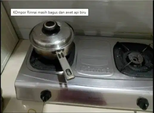 Kompor Gas Rinnai APi biru Tahan lama
