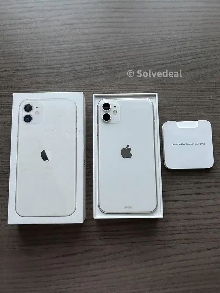 iPhone 11 64GB White Resmi iBox — Mulus Fullset + Bonus