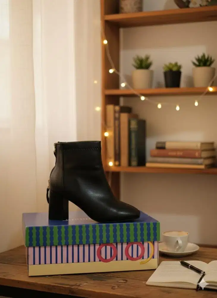 Sepatu boots cewe hak 7cm