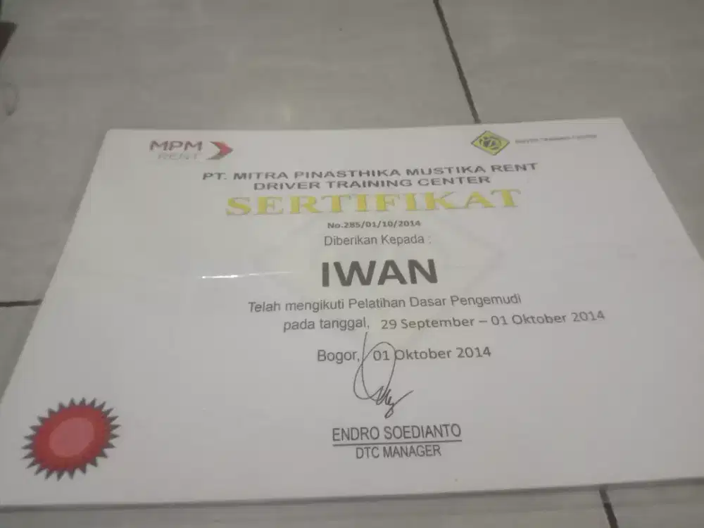 Saya bisa menjadi driver freelance atau infal lebaran