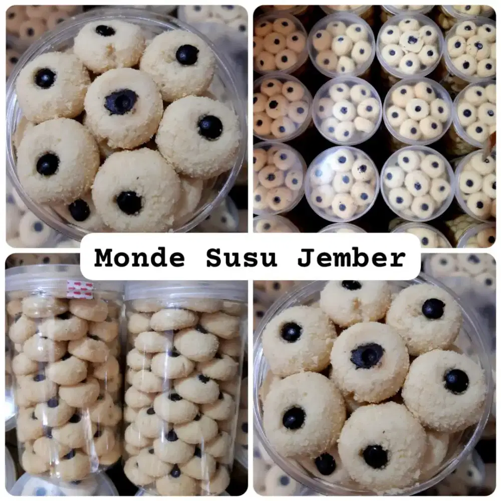 Kue kering MONDE SUSU JEMBER +/-500 GR