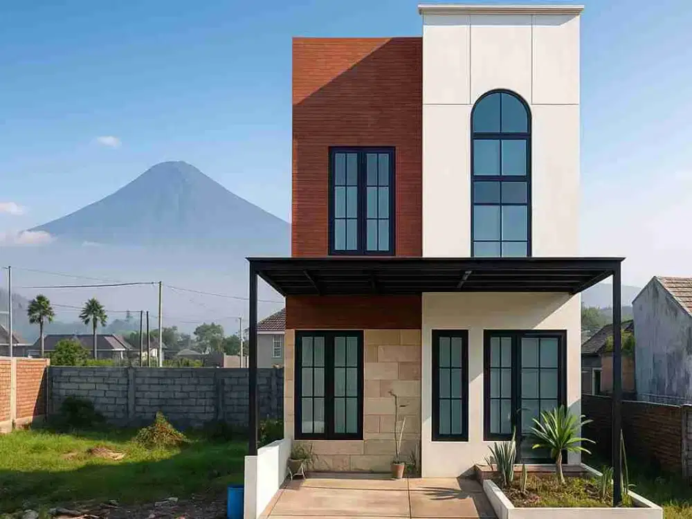 Rumah Modern Murah di Malang Kota – Privasi Tinggi, Depan Kosong Tanpa Rumah Berhadapan