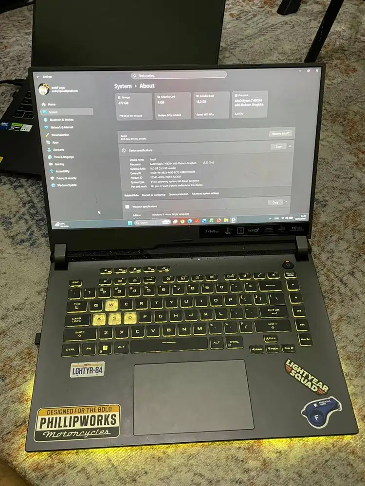 LAPTOP GAMING ROG STRIX G513RC