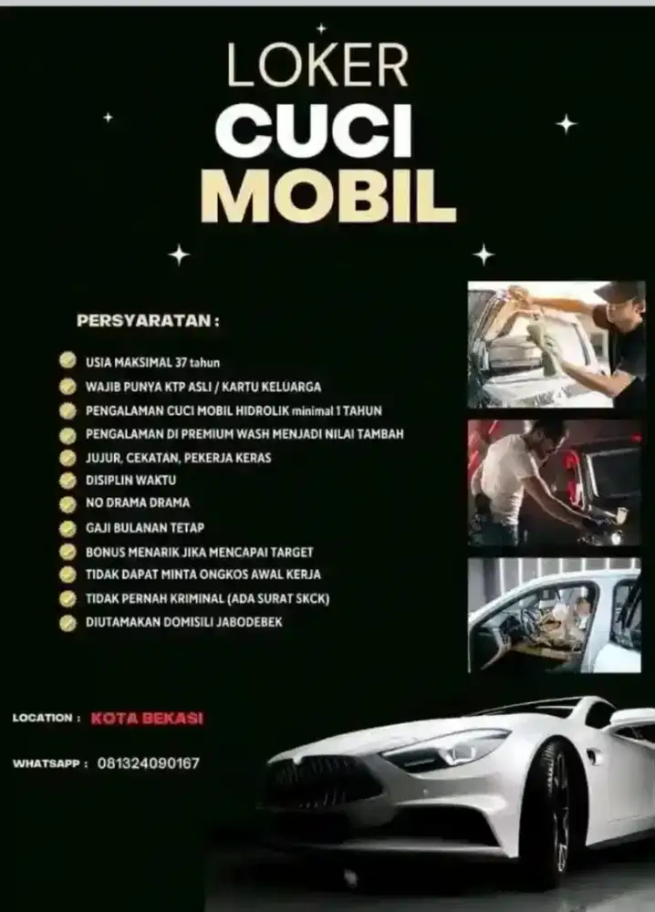 Lowongan cucian mobil Autoglow.co