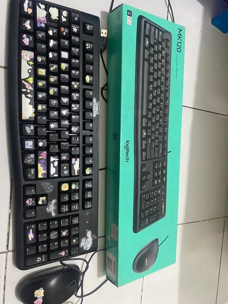 keyboard logitech mk120 bekas