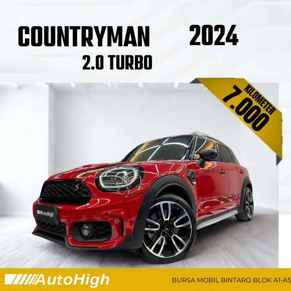 DP10% [Km7.000] Mini Countryman 2.0 S 2024 Red Reg 2025 #AUTOHIGH