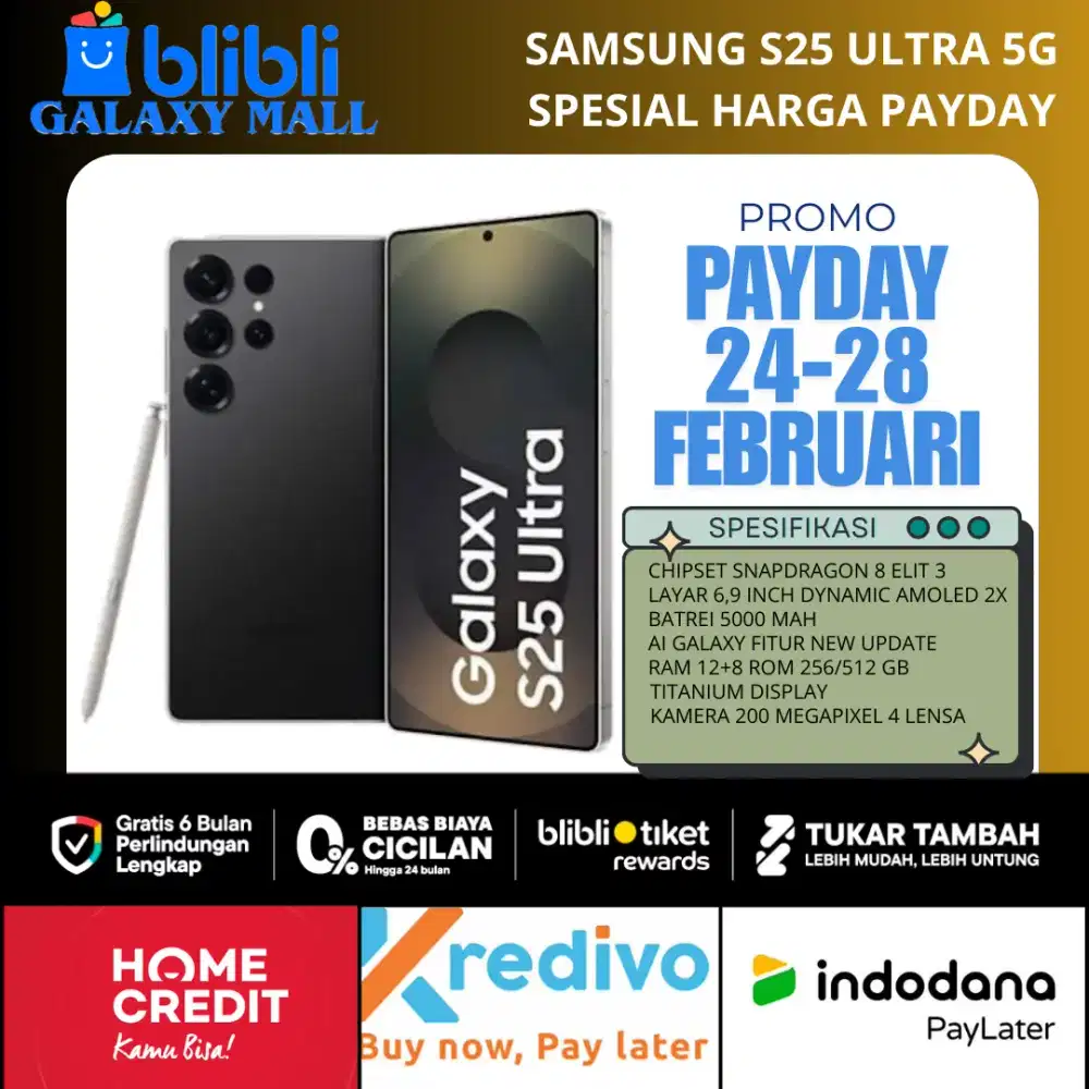 Samsung S25 Ultra Spesial Promo Bergaransi Resmi Benefit 4 Juta