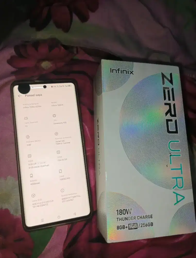 infinix zero ultra 5g ram 8/256 hp + dus