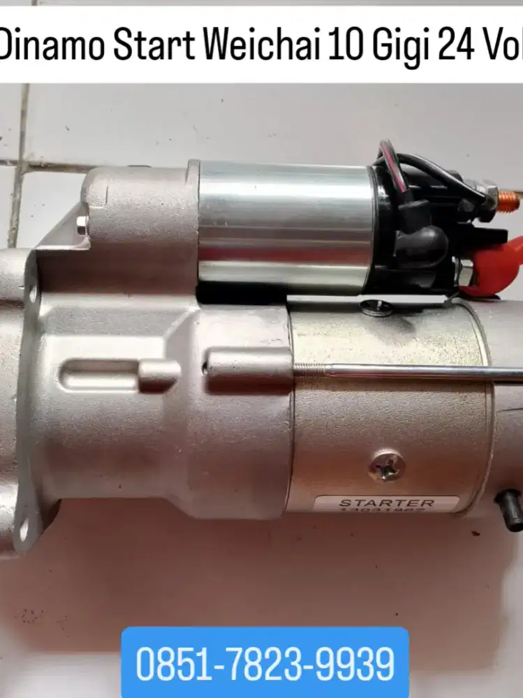 Starter Motor Weichai 11 Teeth 24V | Dinamo Starter Mesin WP6 & WD615