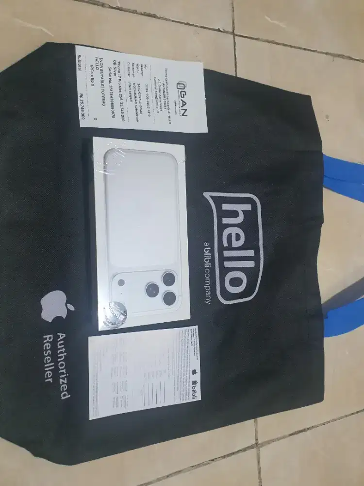 Iphone 17 promax 256gb silver garansi resmi 1 tahun