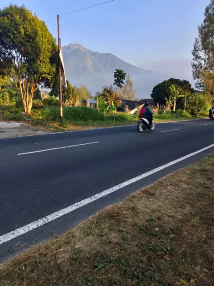 Tanah pekarangan di tepi jalan kopeng