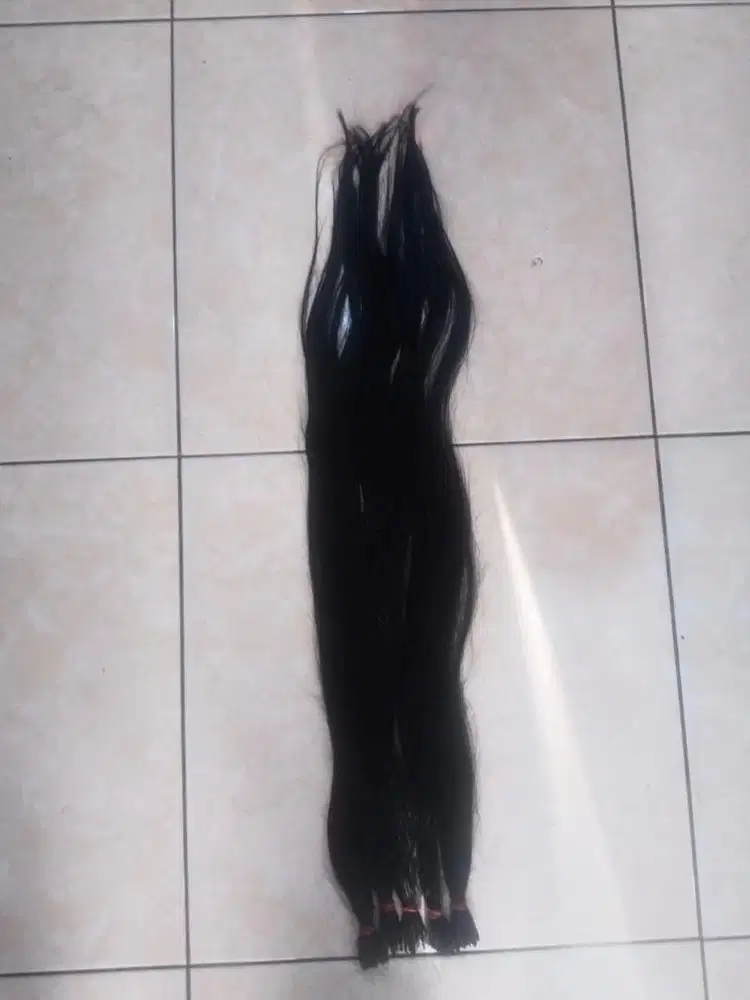 Rambut sambungan asli ukuran 65cm