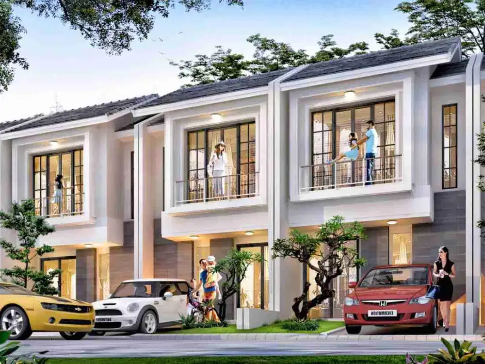 Rumah Murah 2 Lantai dengan bangunan Modern