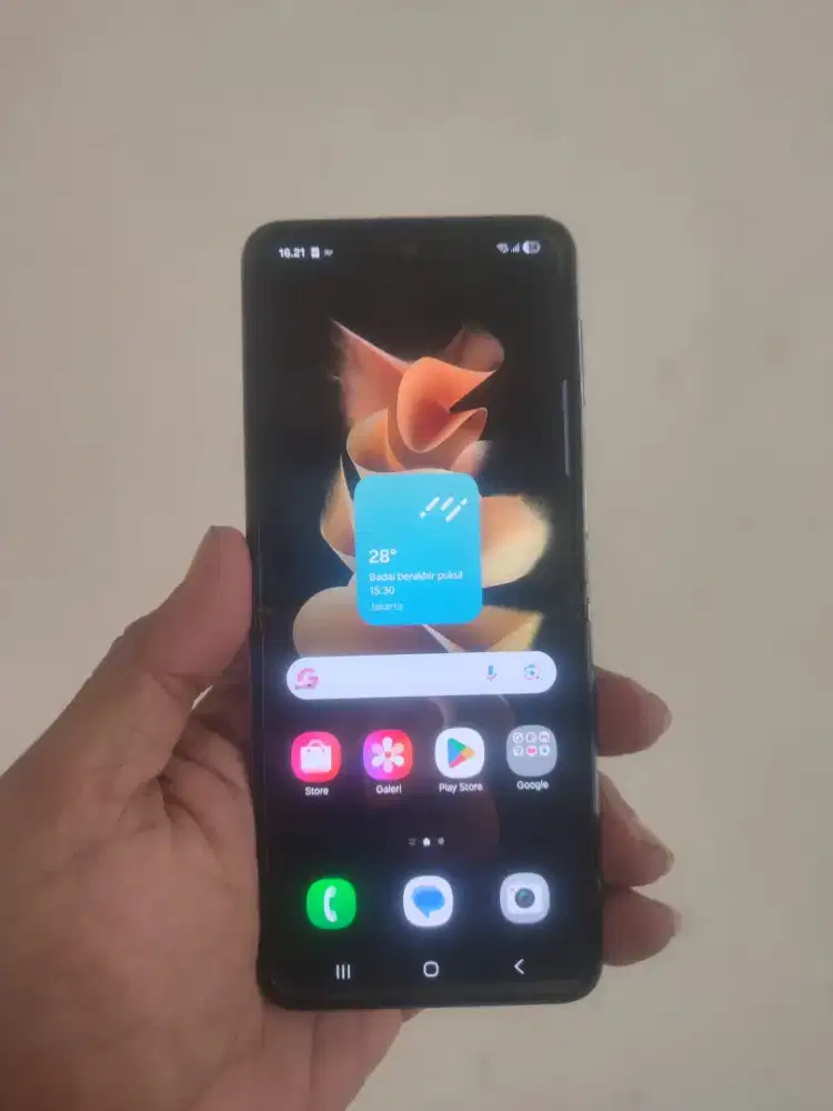 Samsung Z flip 3 8/256Gn green resmi sein