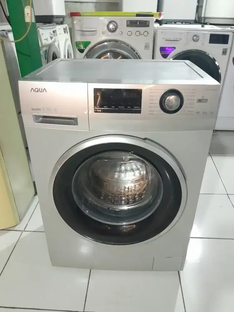 Mesin Cuci AQUA inverter FROTLOADING