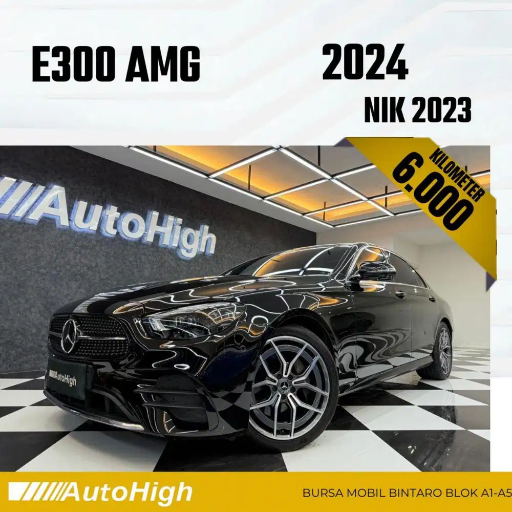 DP10% [Km6.000] E300 AMG 2023 Black Reg 2024 #AUTOHIGH