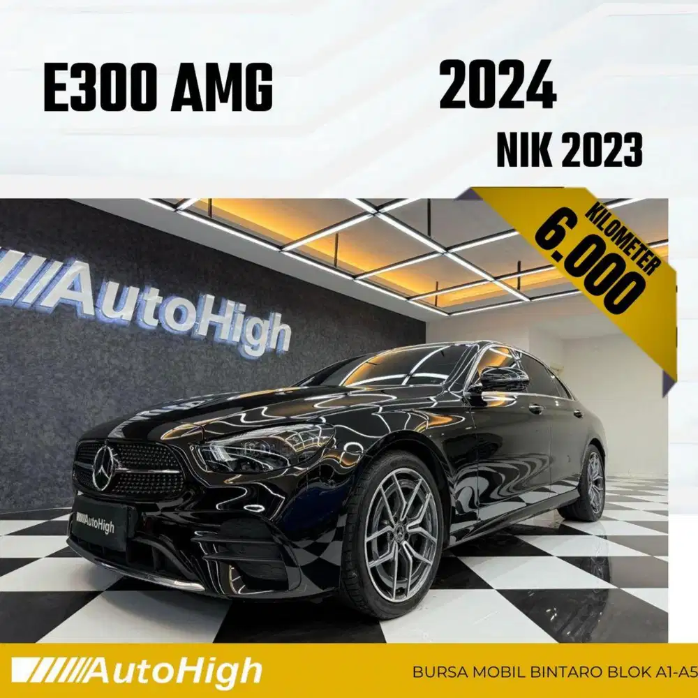 DP10% [Km6.000] E300 AMG 2023 Black Reg 2022 #AUTOHIGH