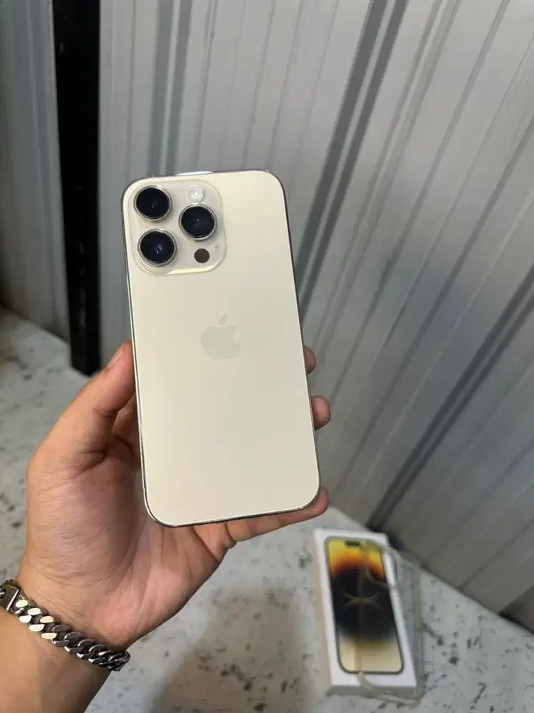 Iphone 14 Pro 128gb Gold, Mulus Fullset