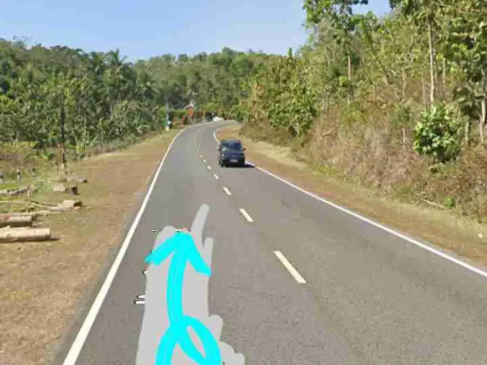 Tanah Pekarangan Tepi  JJLS Area Panggang Gunungkidul Yogyakarta