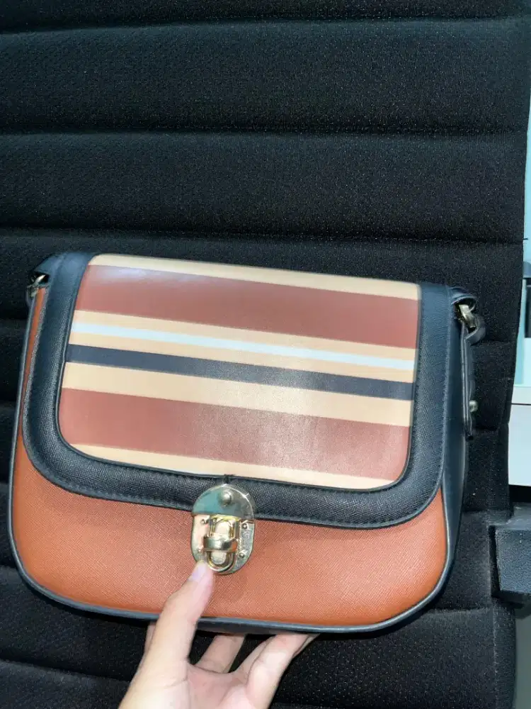 New Look Striped Crossbody Bag