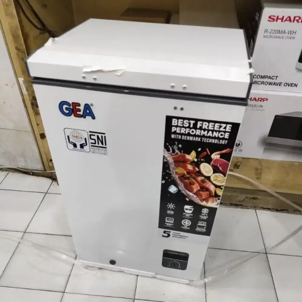 FREEZER BOX GEA AB-108R KAPASITAS 100 LITER NEW/BARU